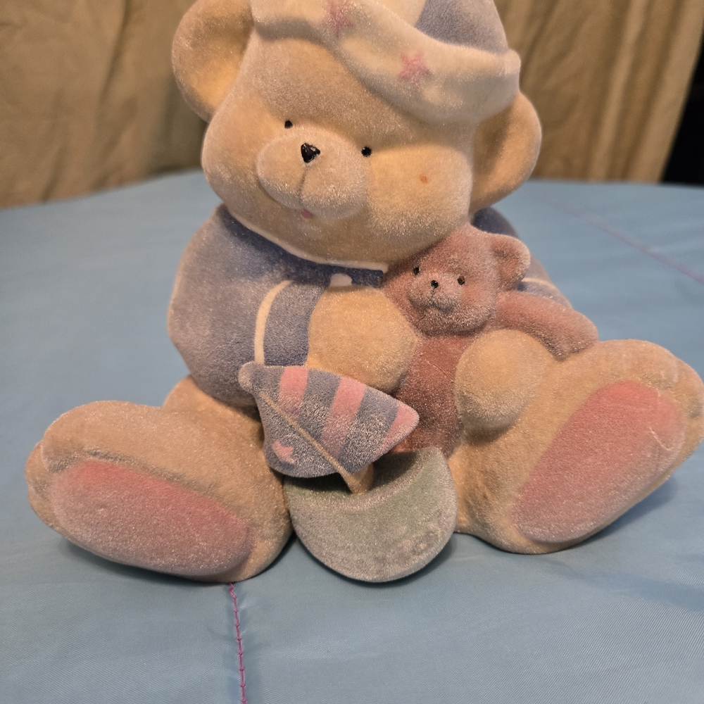 geo z lefton collectibles—No Box-2000 Baby Bear Bank by MJ Rupert EUC